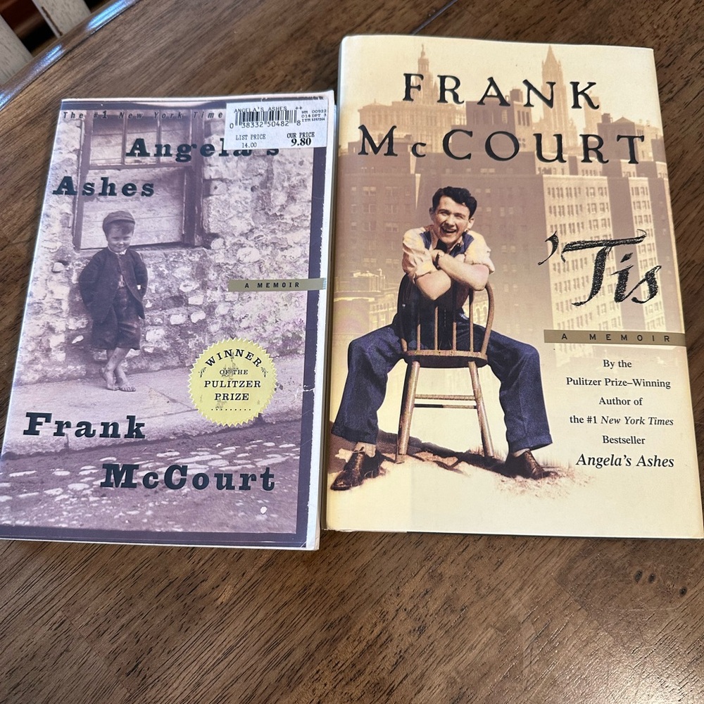 2 Frank McCourt Memoirs: Angela’s Ashes; Tis’